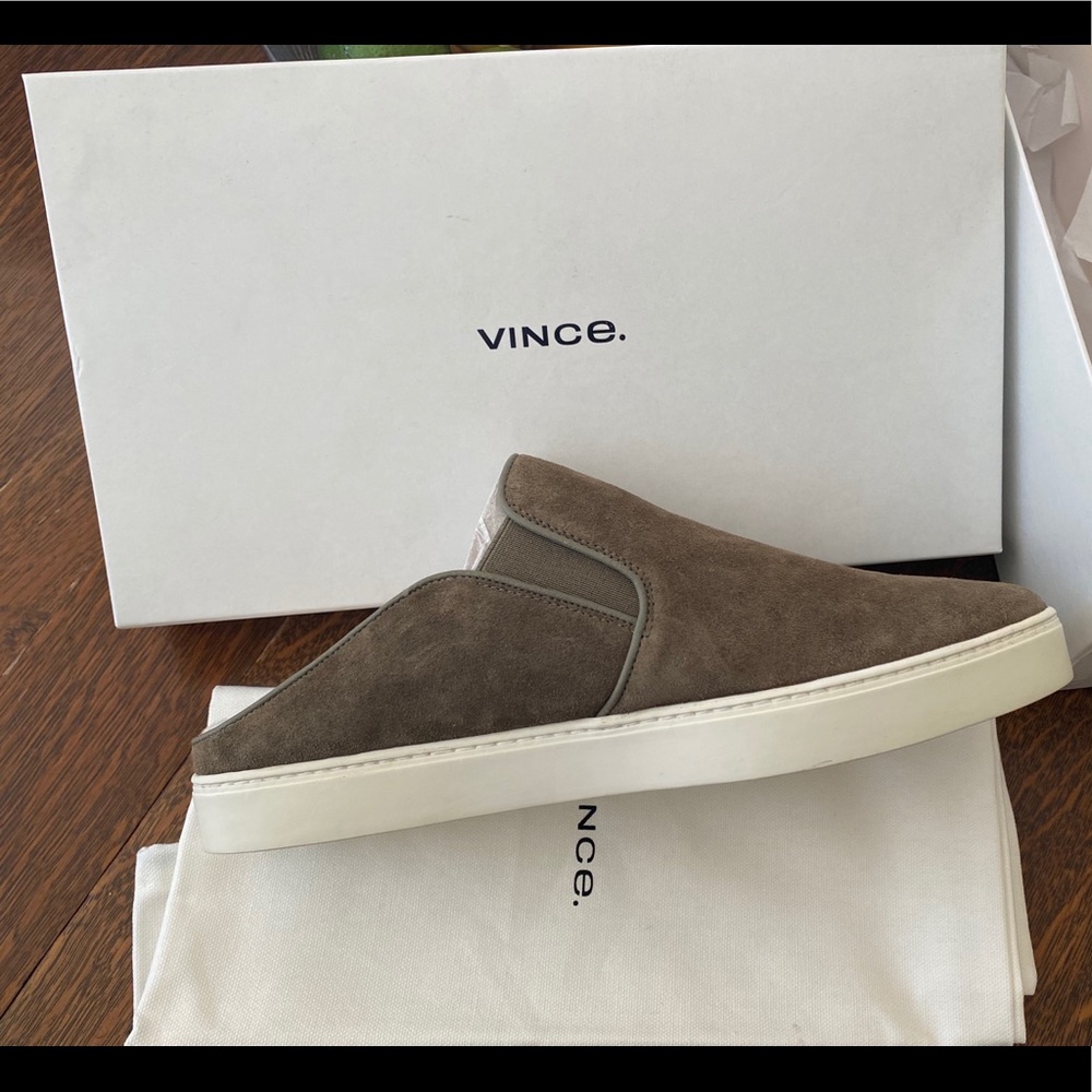 Vince Garvey Shearling Slip-On Sneaker Size10